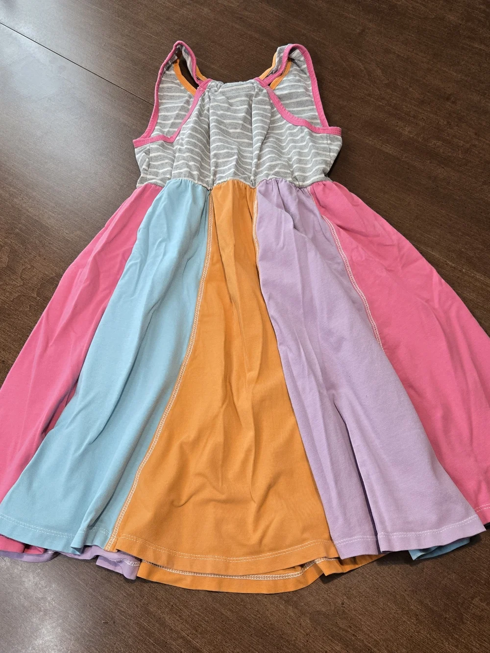 Lot of 2 Girls Dresses Size 6 Jona Michelle Sleeveless Round Neck A-Line Cotton